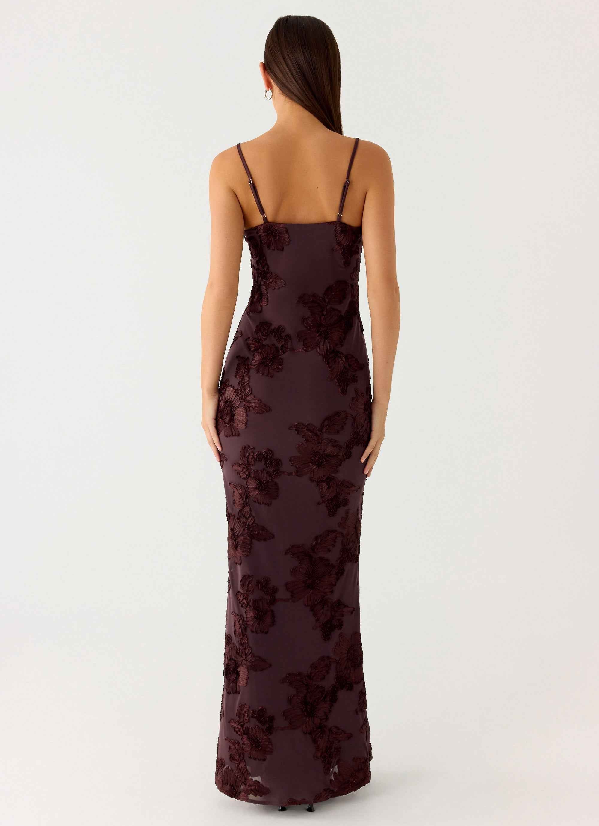 That Girl Maxi Dress - Cool Chocolate Floral