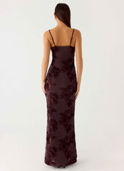 That Girl Maxi Dress - Cool Chocolate Floral