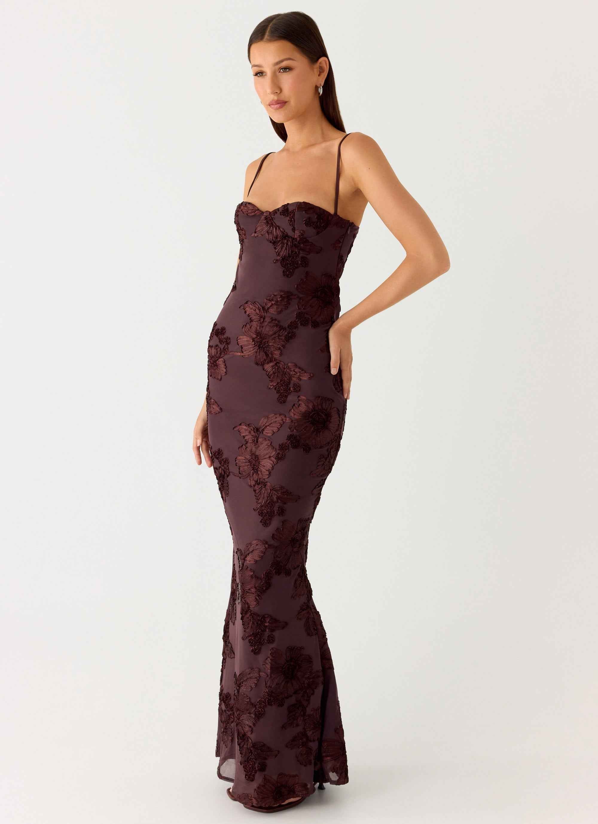 That Girl Maxi Dress - Cool Chocolate Floral