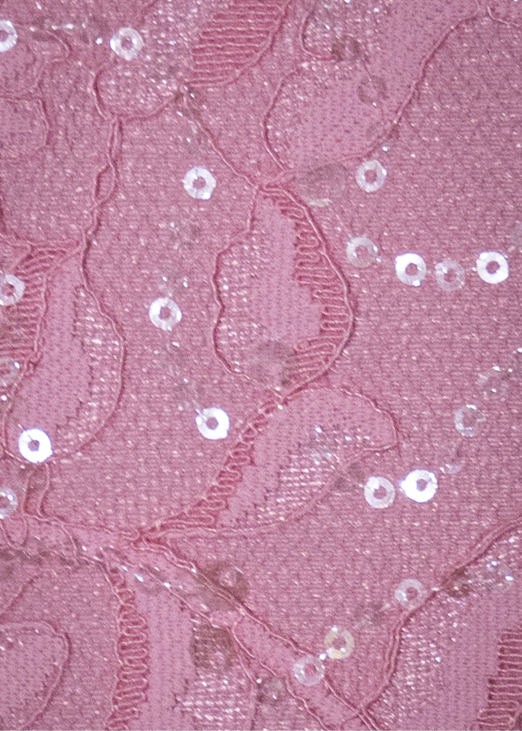 True Beauty Embellished Lace Mini Dress - Pink