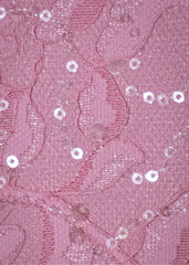 True Beauty Embellished Lace Mini Dress - Pink