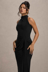 Khari Maxi Dress - Black Twist Detail