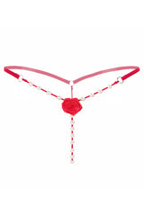 Rose Pearl Thong