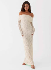 Yours Always Maxi Dress - Ivory Lace