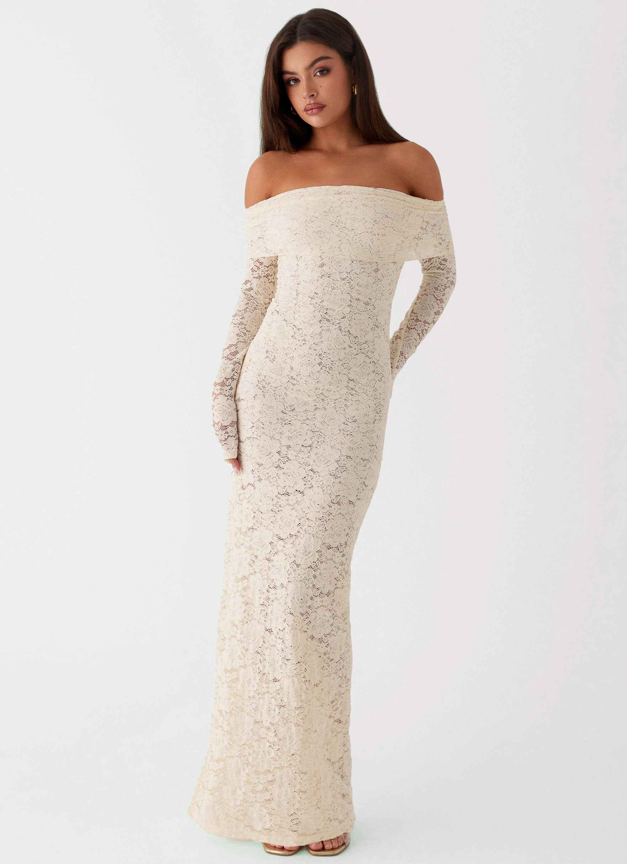 Yours Always Maxi Dress - Ivory Lace