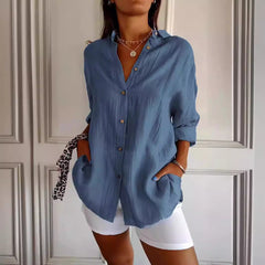 Pleated Elegant Midi Casual Shirt Dress
