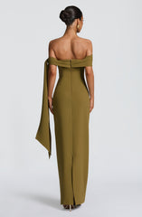 Addie Full-Length Dress - Rich Olive