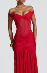 Alaia Red Maxi Dress