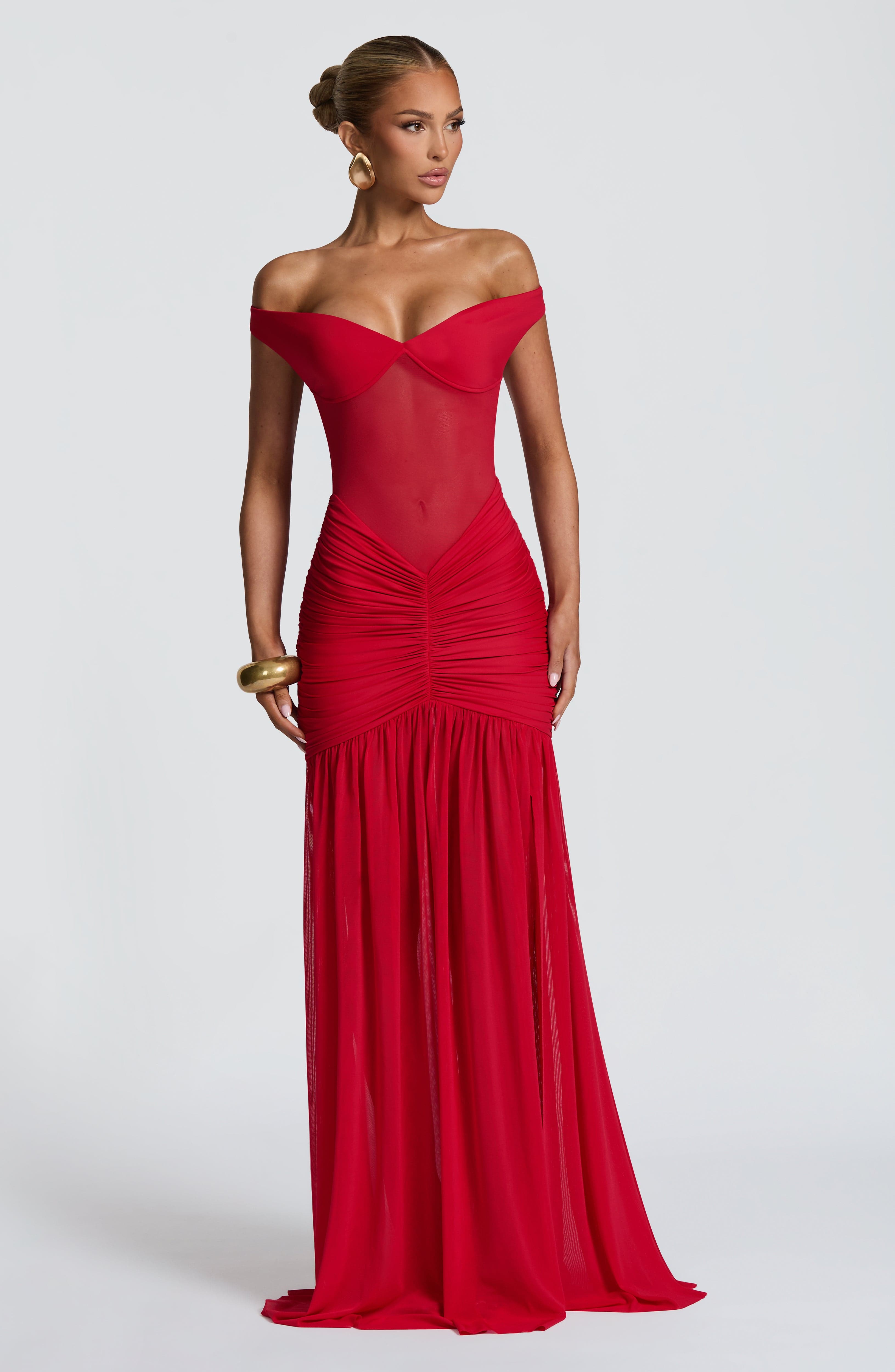 Alaia Red Maxi Dress