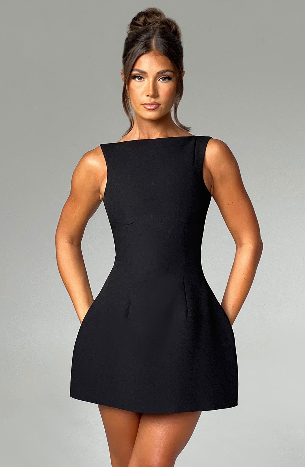 Alana Black Mini Dress