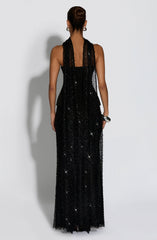 Allaire Black Maxi Skirt