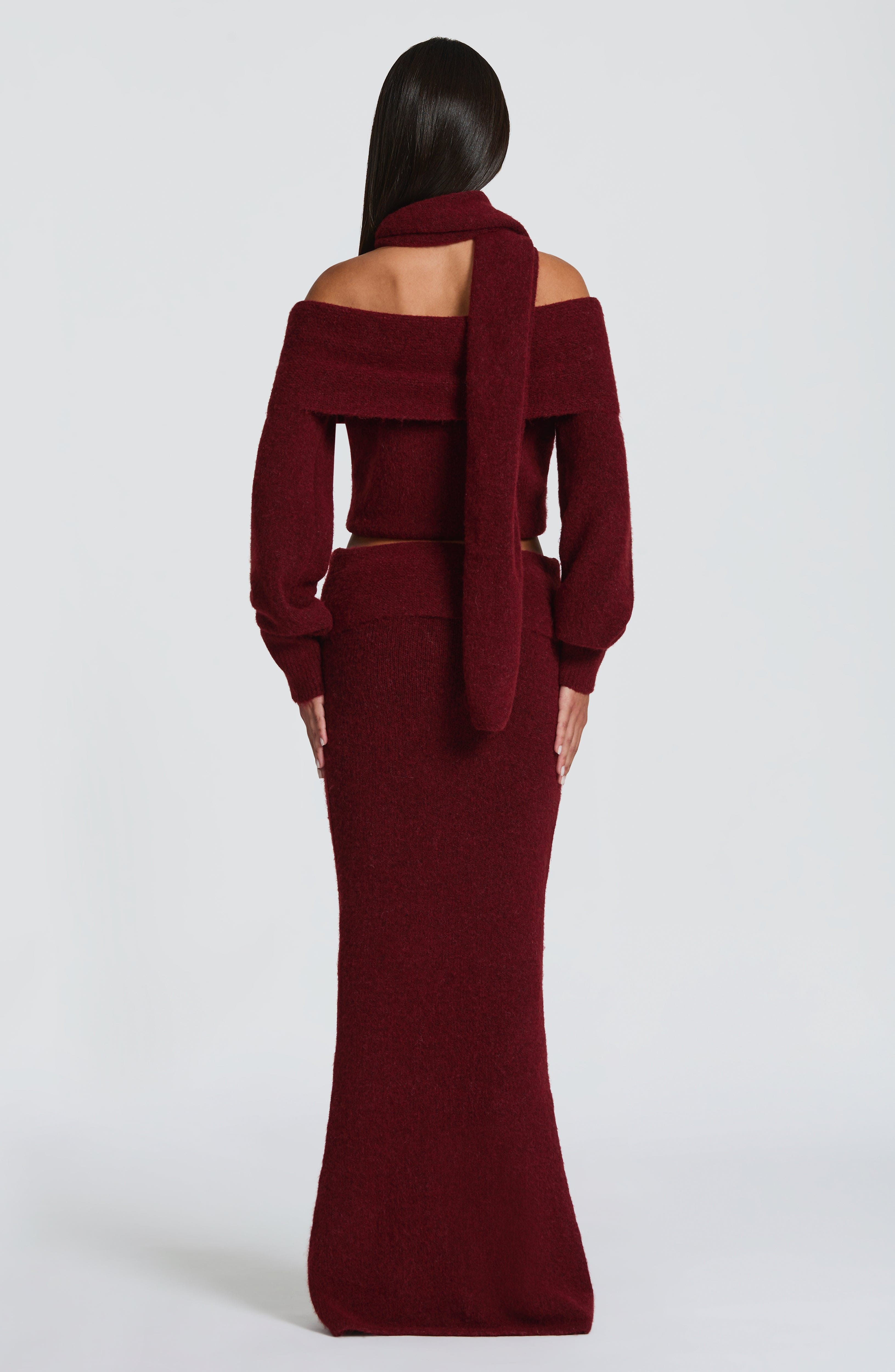 Burgundy Andie Maxi Skirt