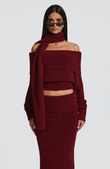 Burgundy Andie Blouse