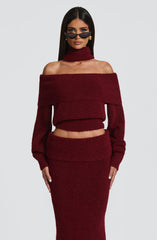Burgundy Andie Blouse