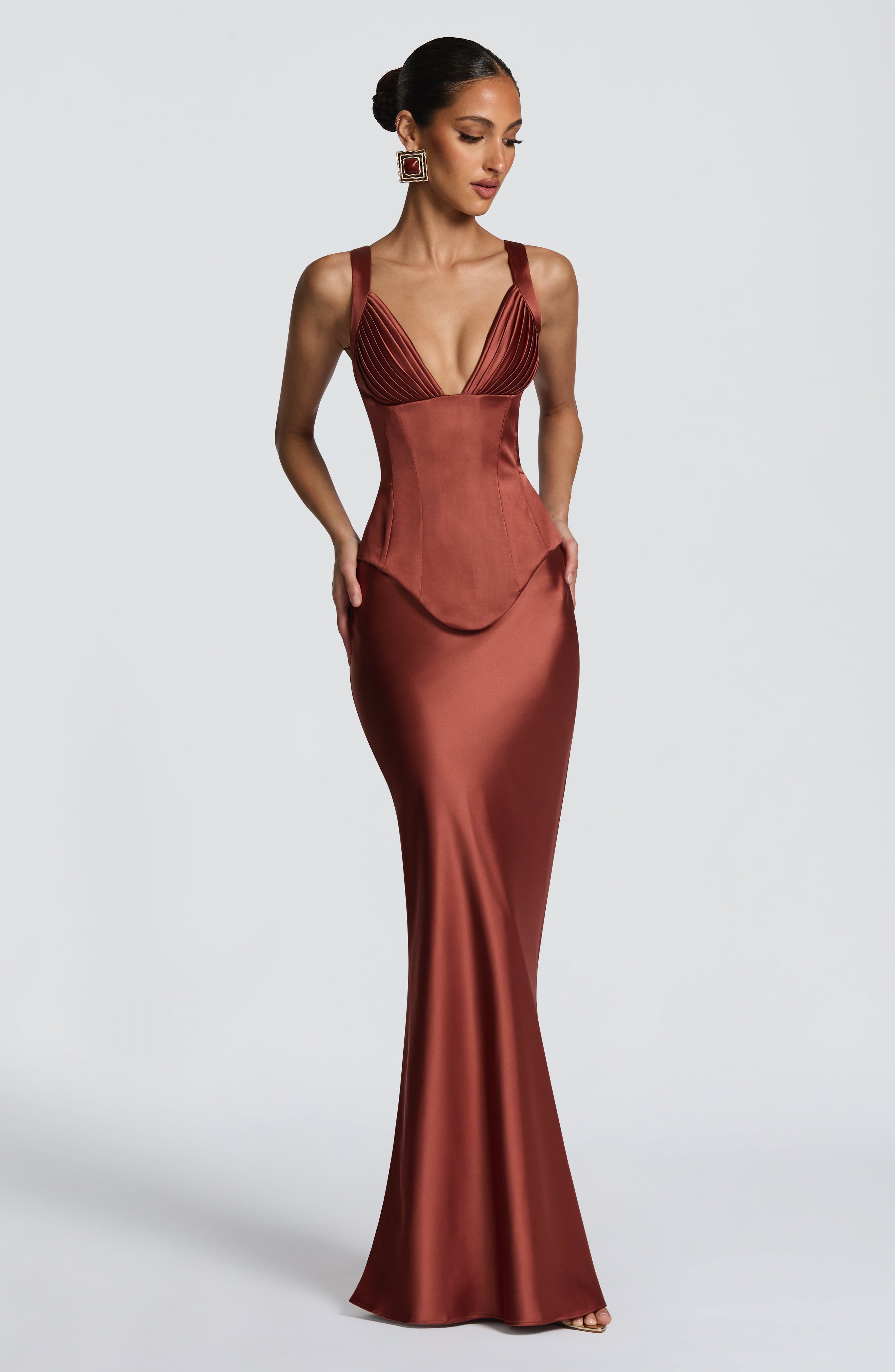 Rust Atlanta Maxi Skirt