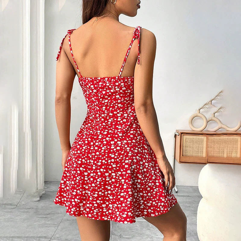 Floral A-Line Mini Summer Casual Dress