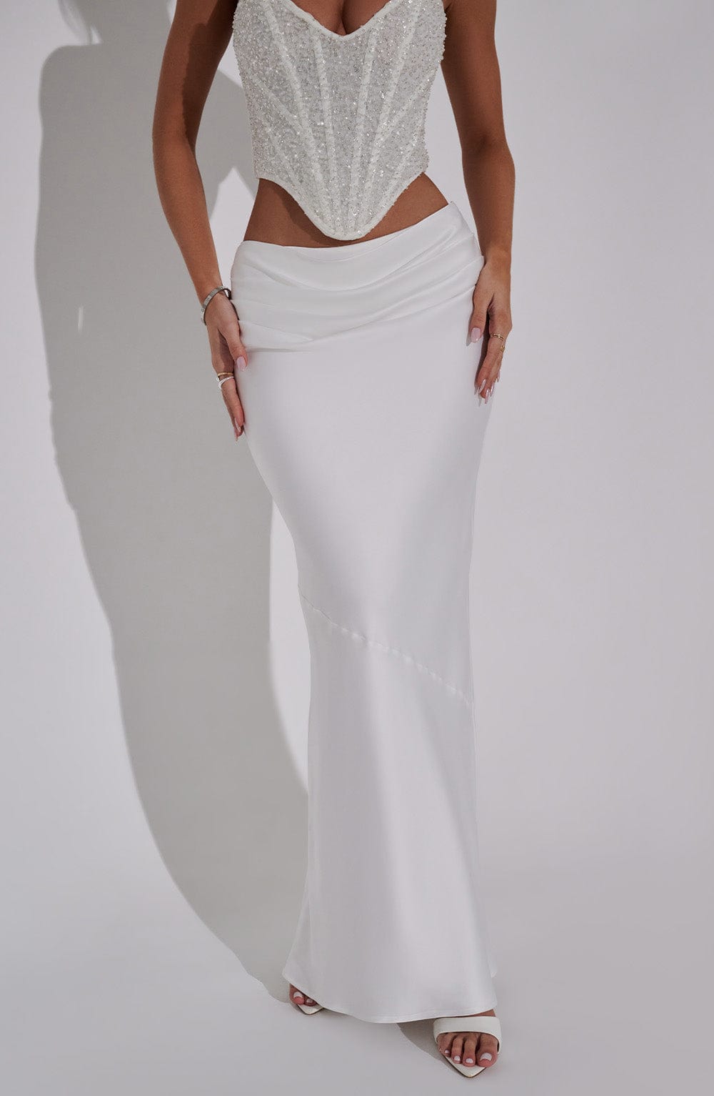 Ivory Bernadette Maxi Skirt