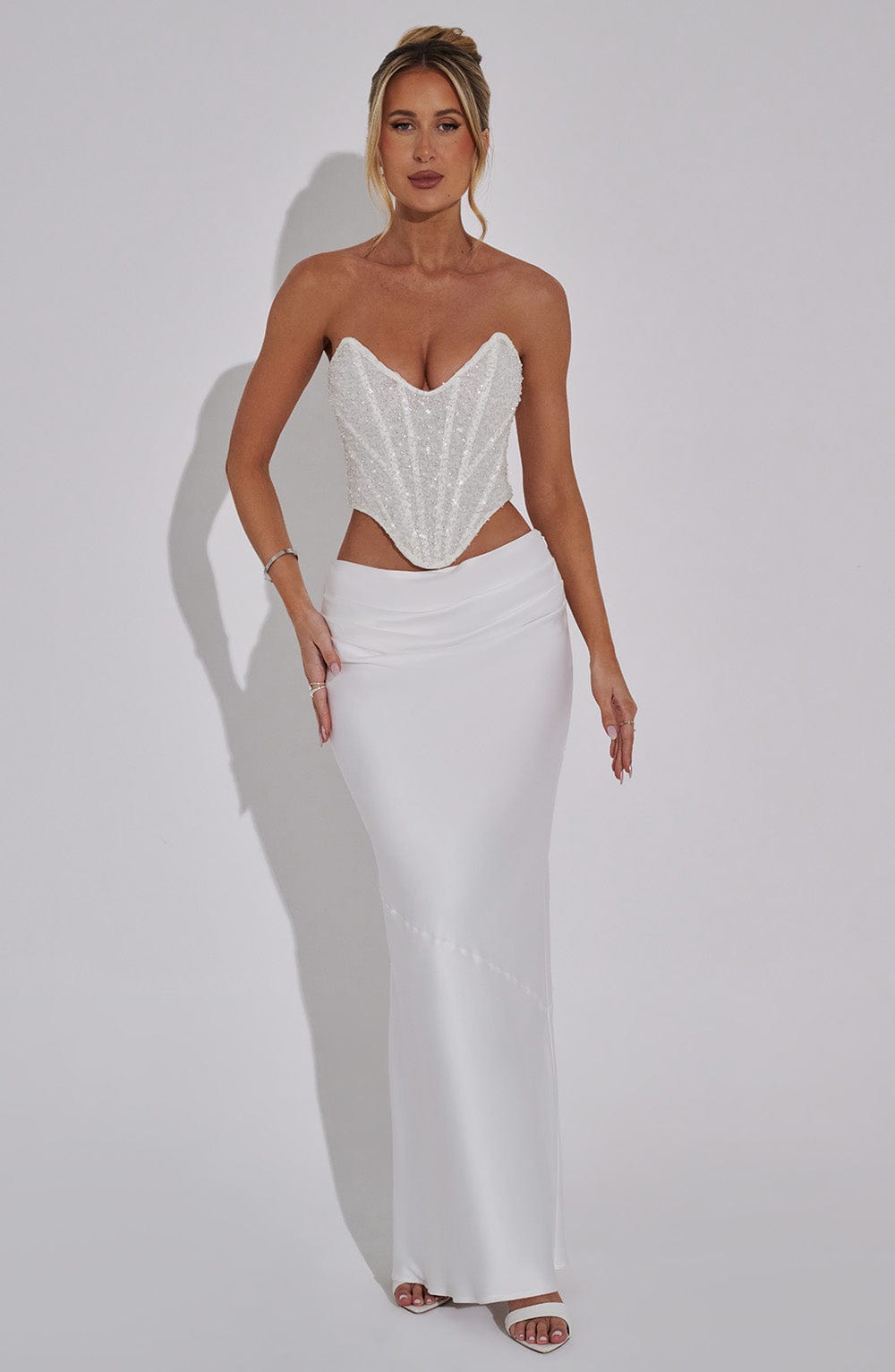 Ivory Bernadette Maxi Skirt
