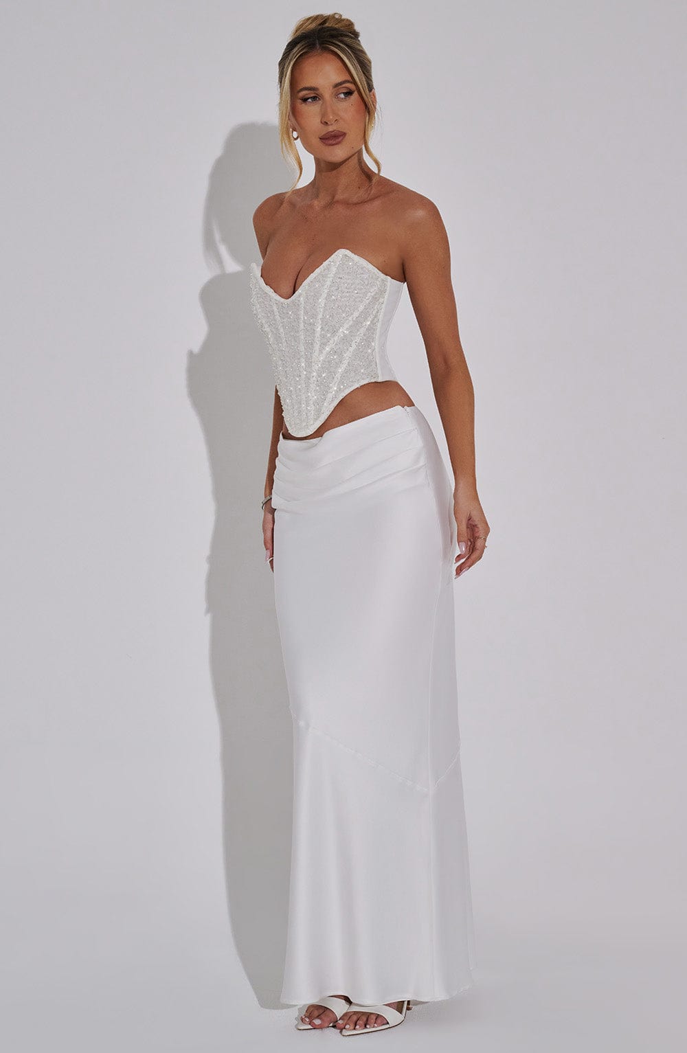 Ivory Bernadette Maxi Skirt