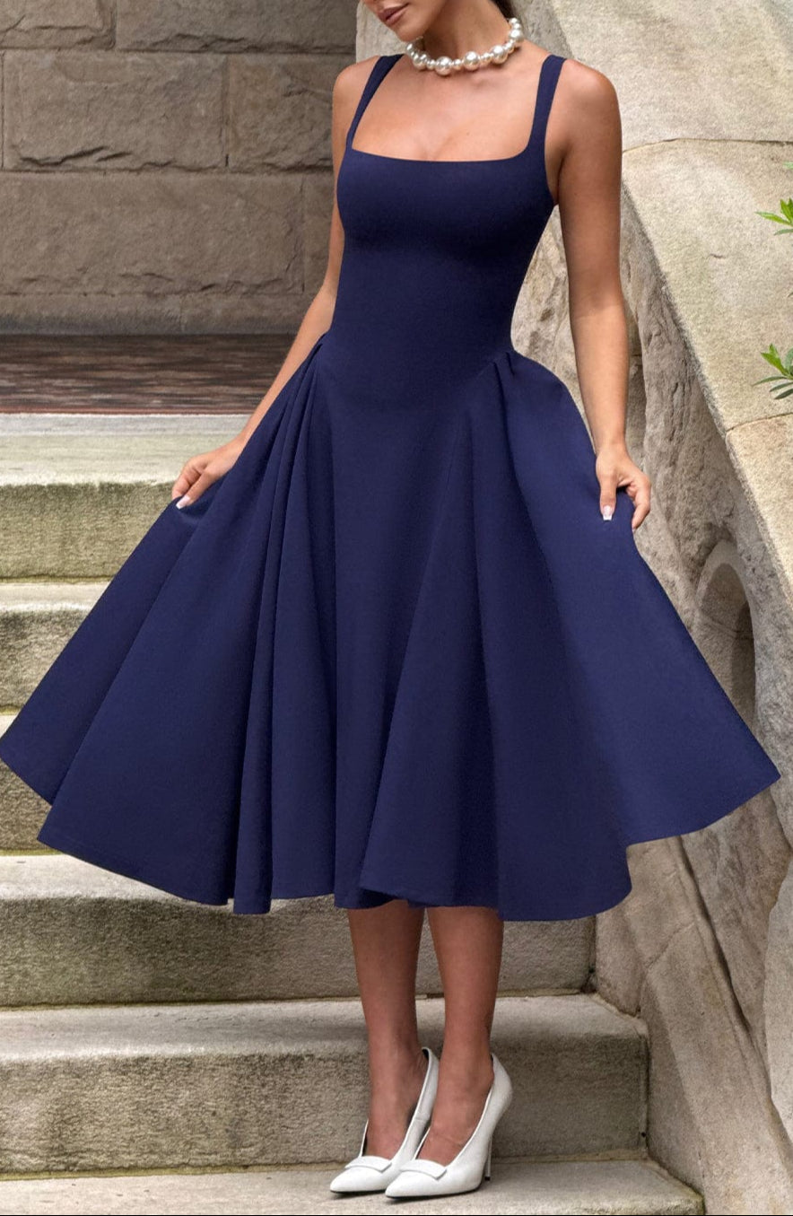 Pavlina Midi Dress in Wine