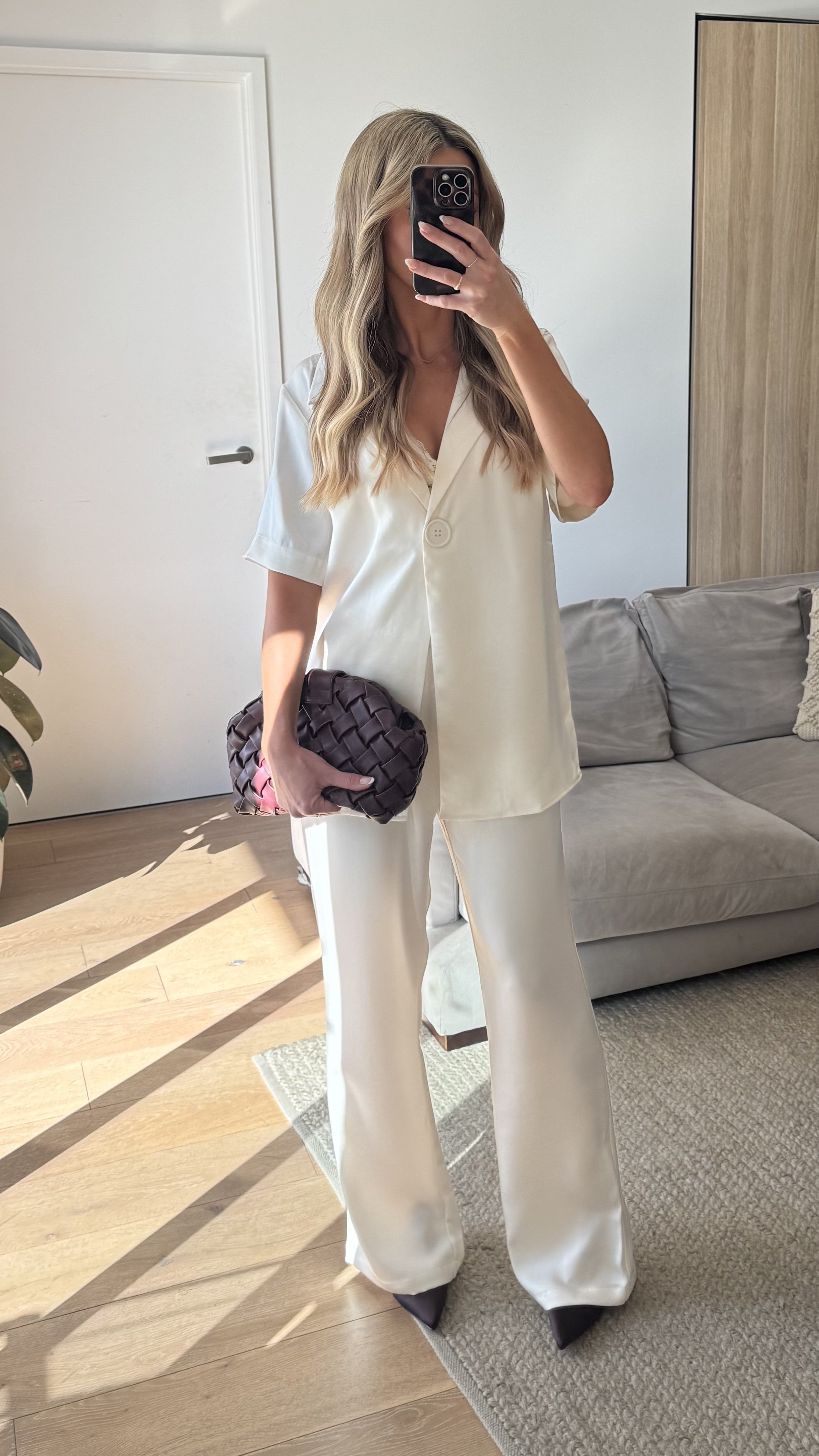 Imogen Cream Button-Up Shirt