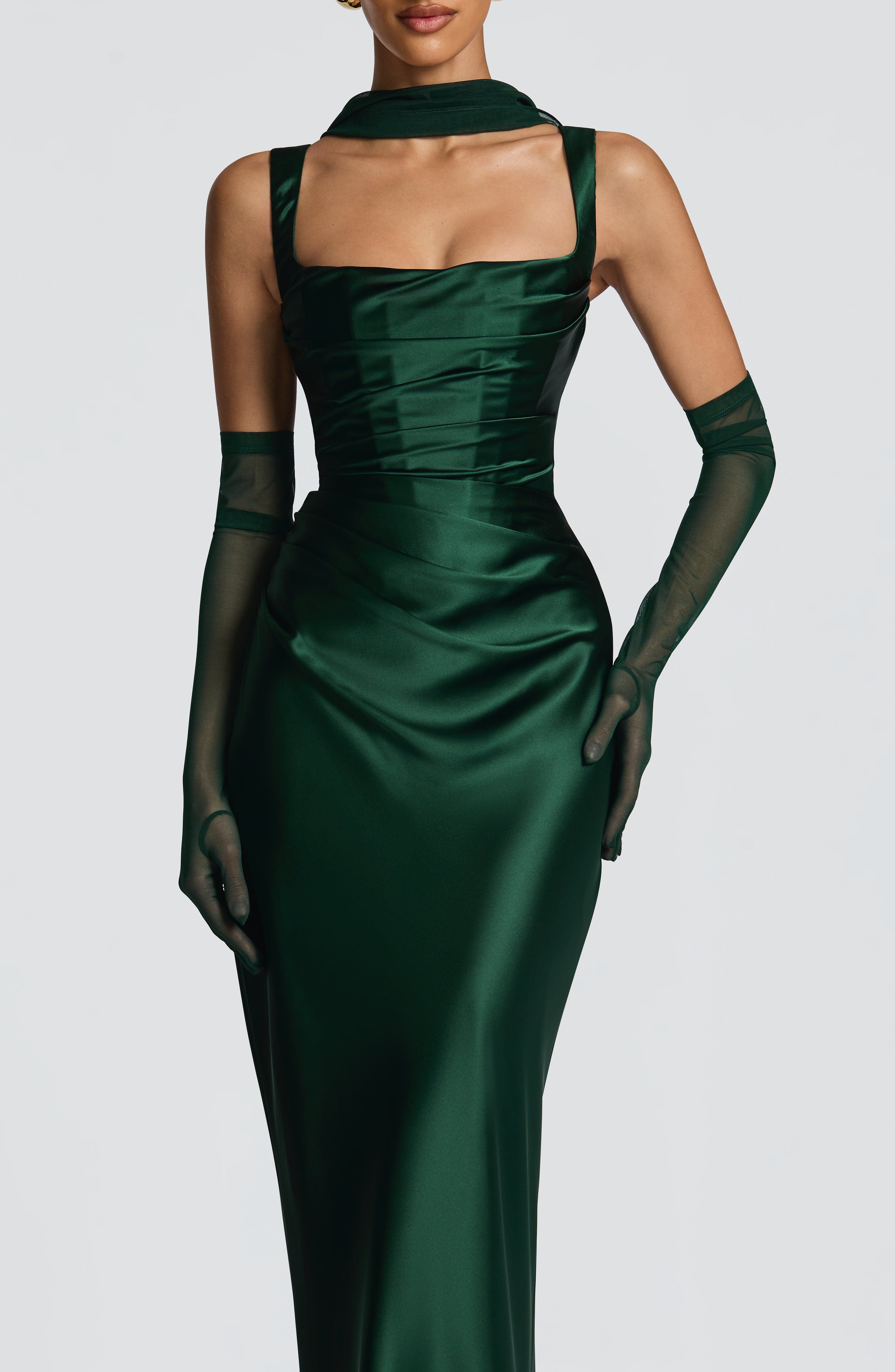 Emerald Calanthe Maxi Dress