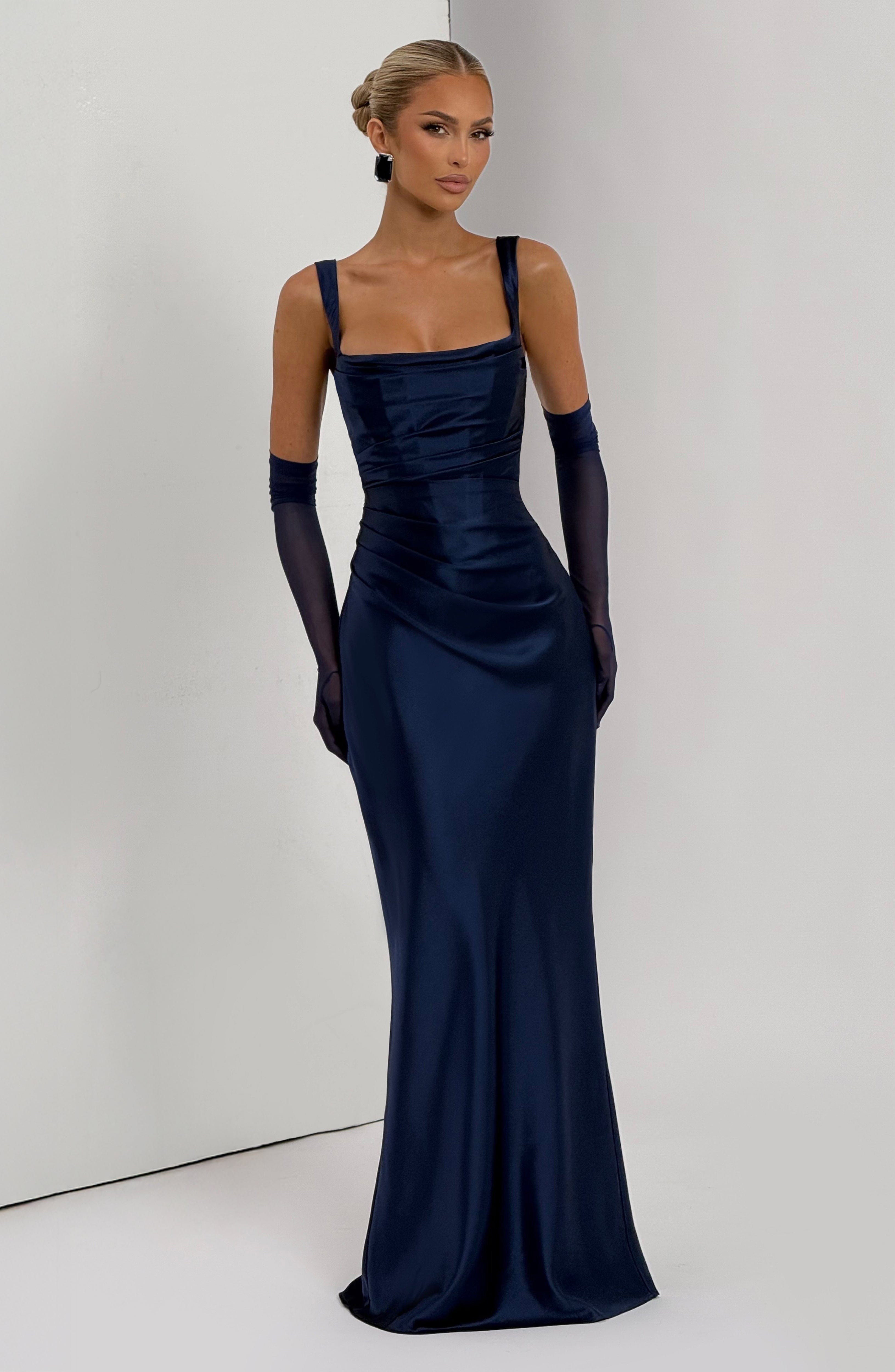 Navy Calanthe Maxi Dress