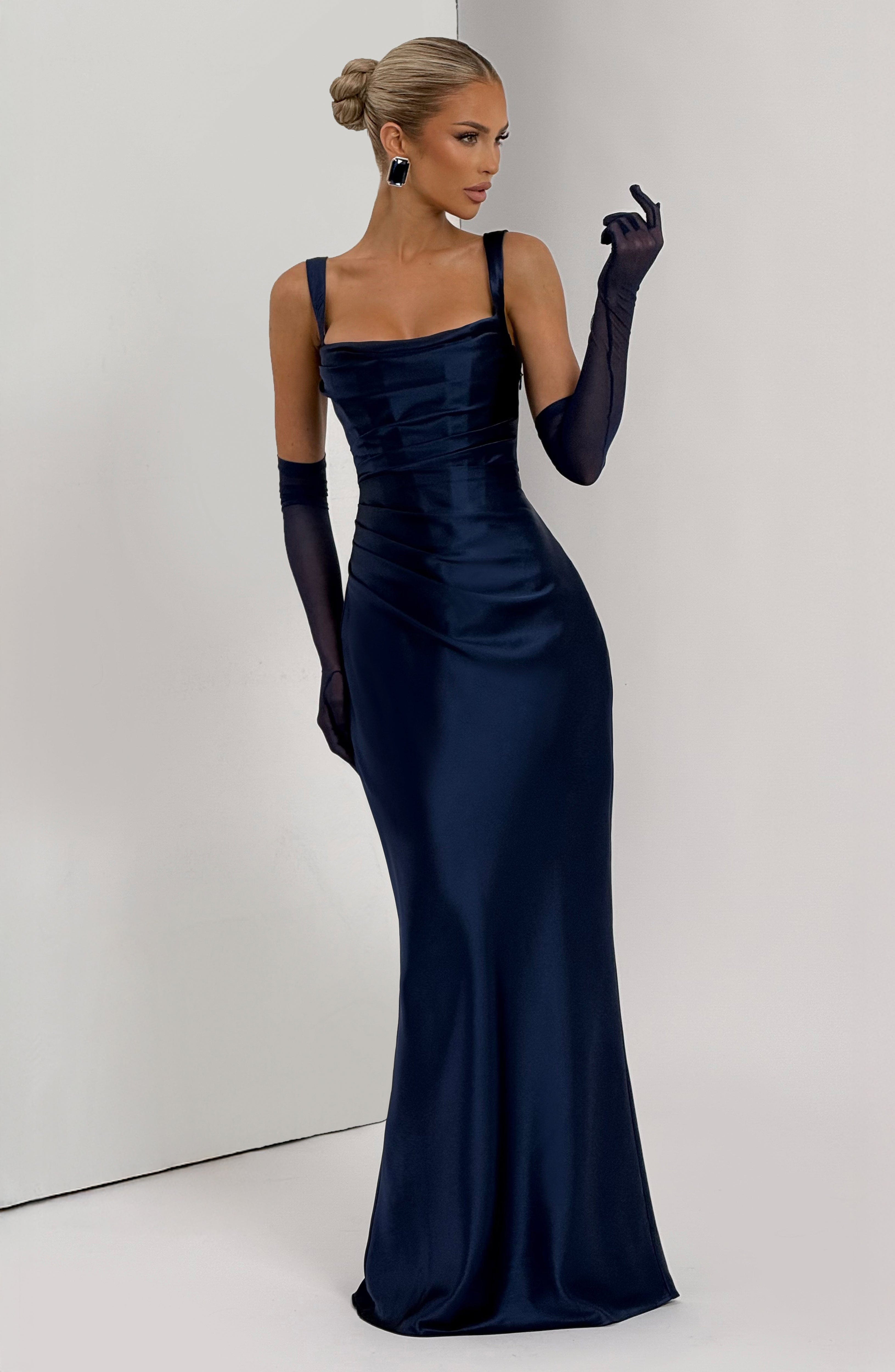 Navy Calanthe Maxi Dress