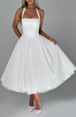 Ivory Cressida Midi Dress