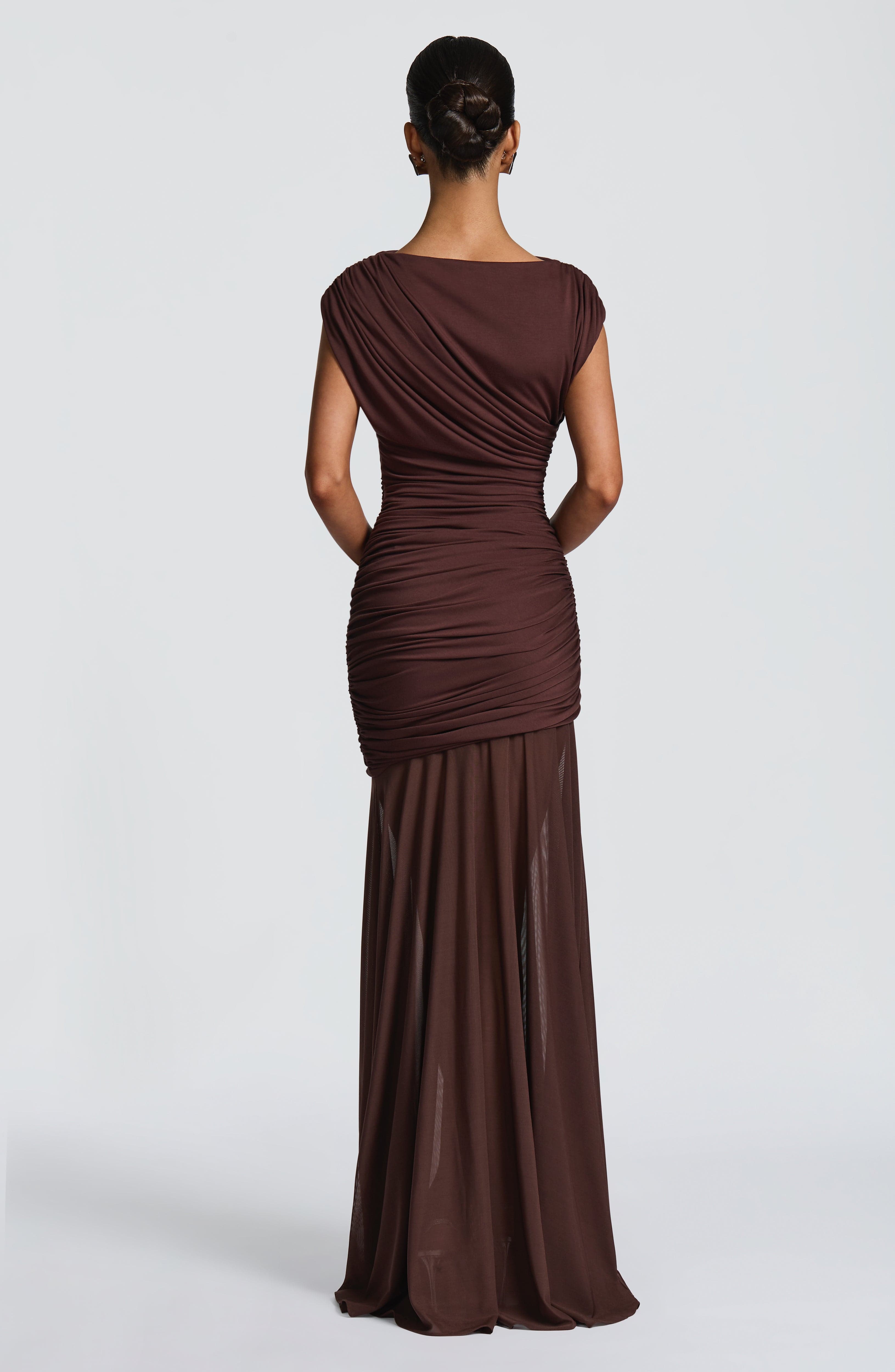 Plum Brown Demelza Maxi Dress