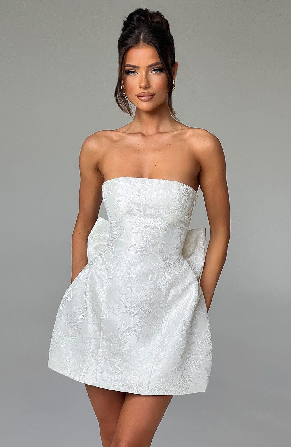 Ivory Elenora Mini Dress