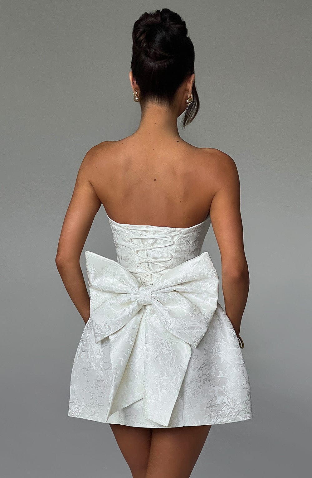 Ivory Elenora Mini Dress