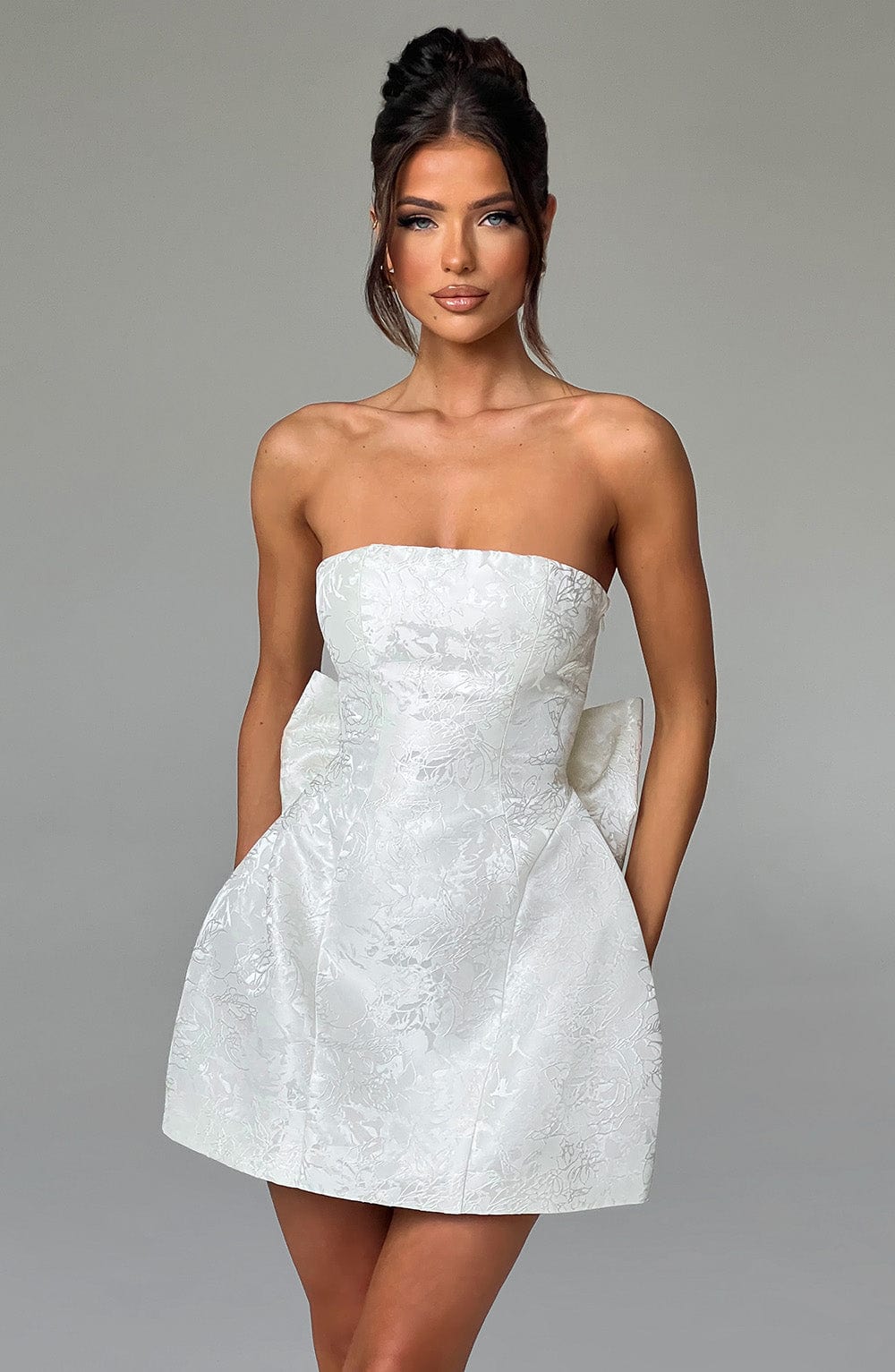 Ivory Elenora Mini Dress