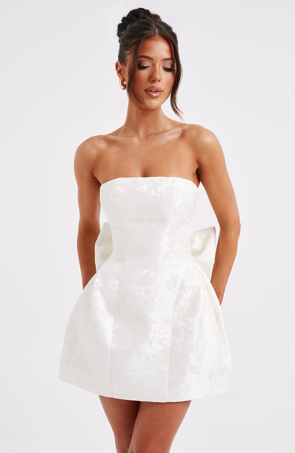 Ivory Elenora Mini Dress