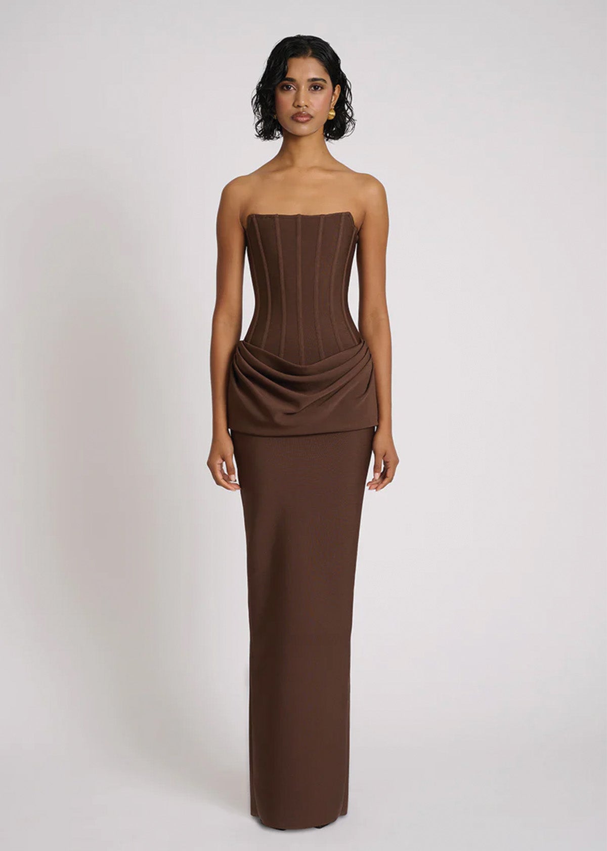 Chocolate Hilda Gown