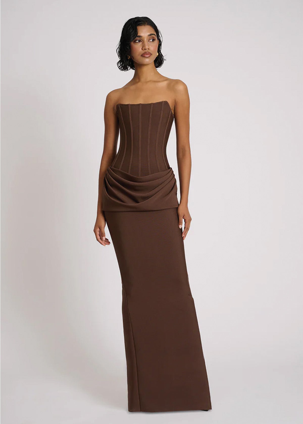 Chocolate Hilda Gown