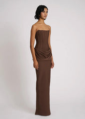 Chocolate Hilda Gown
