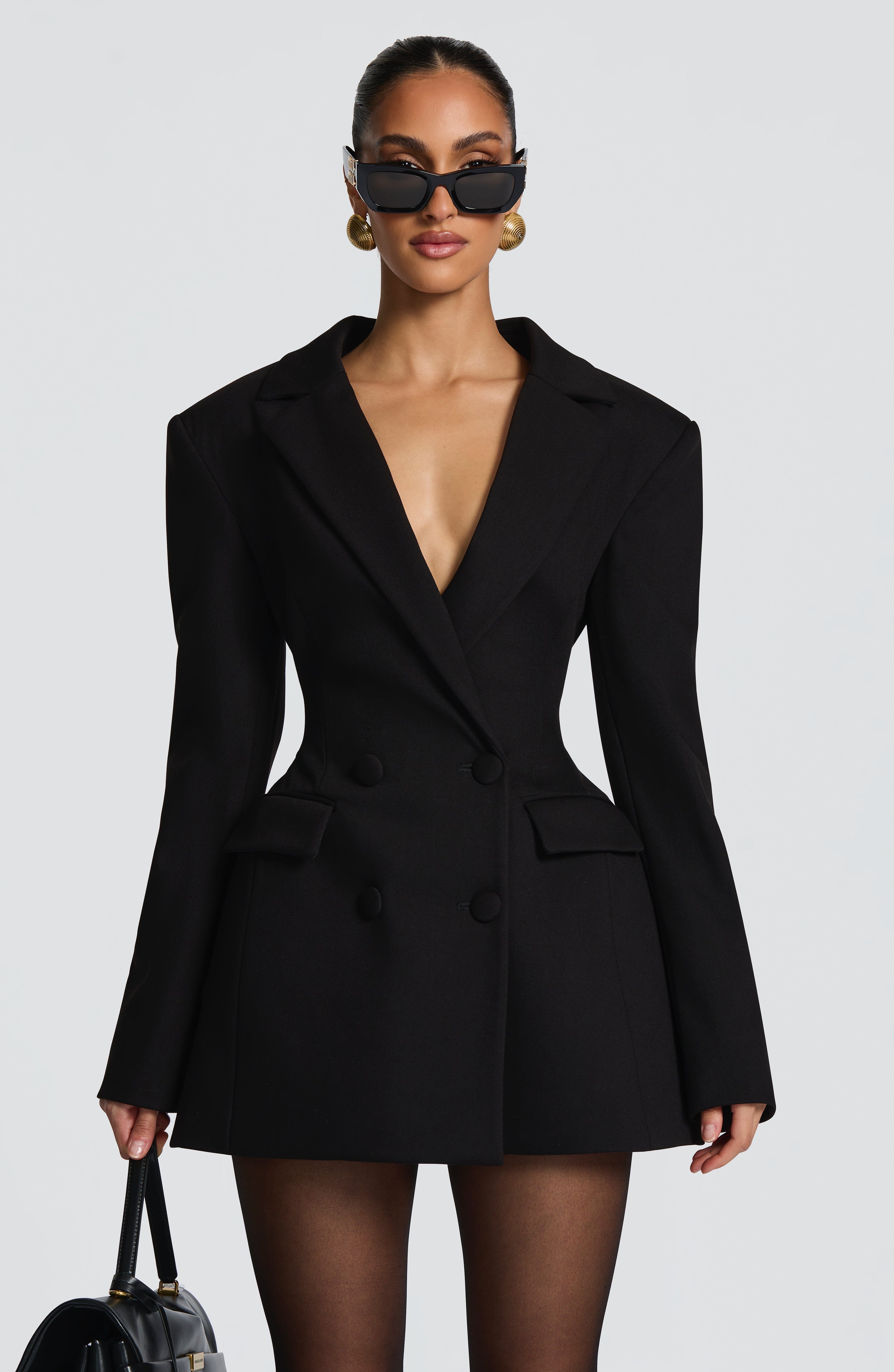 Elvira Black Mini Dress