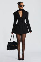 Elvira Black Mini Dress