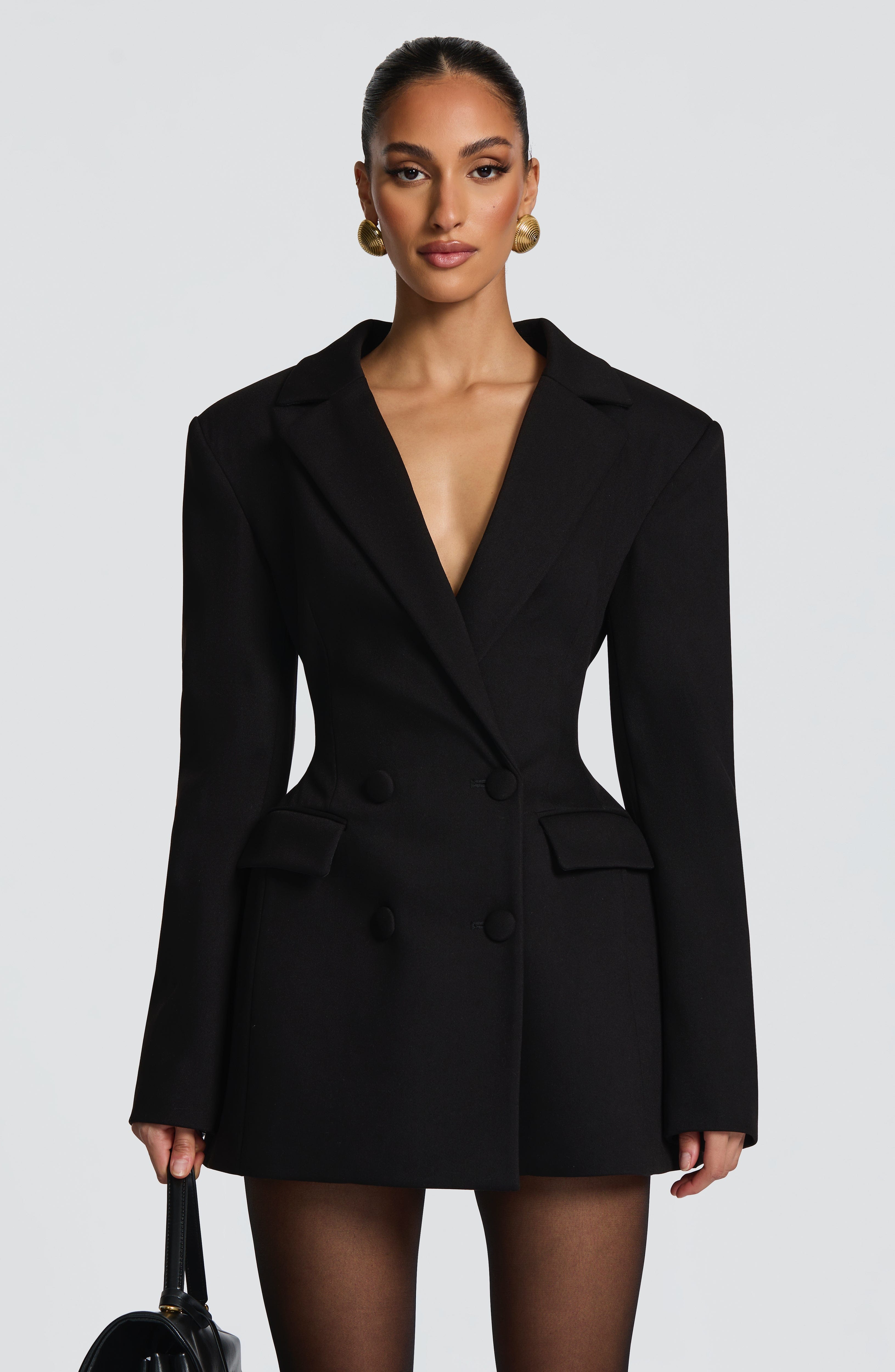 Elvira Black Mini Dress