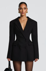 Elvira Black Mini Dress
