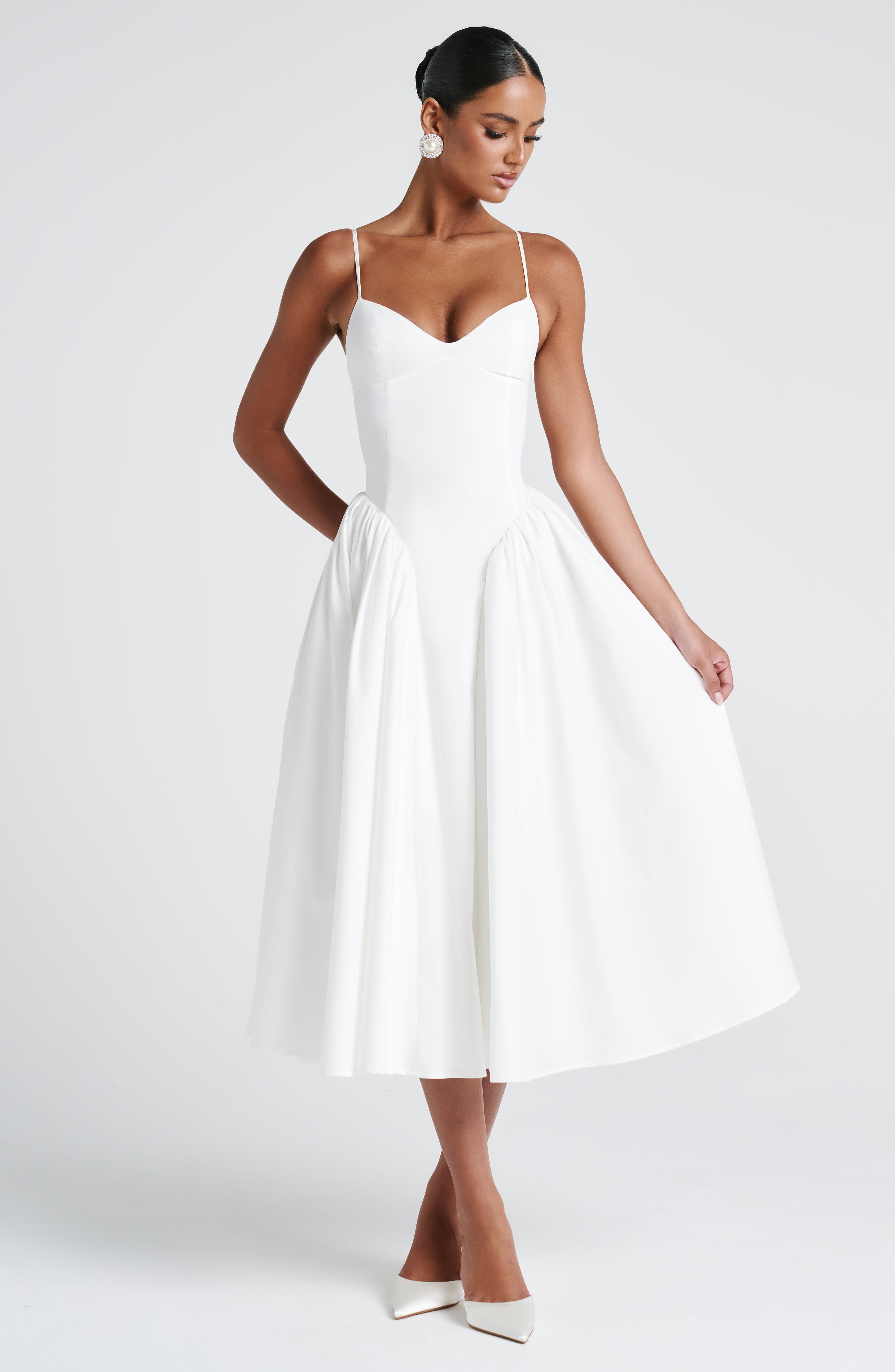 Ivory Emerson Midi Dress