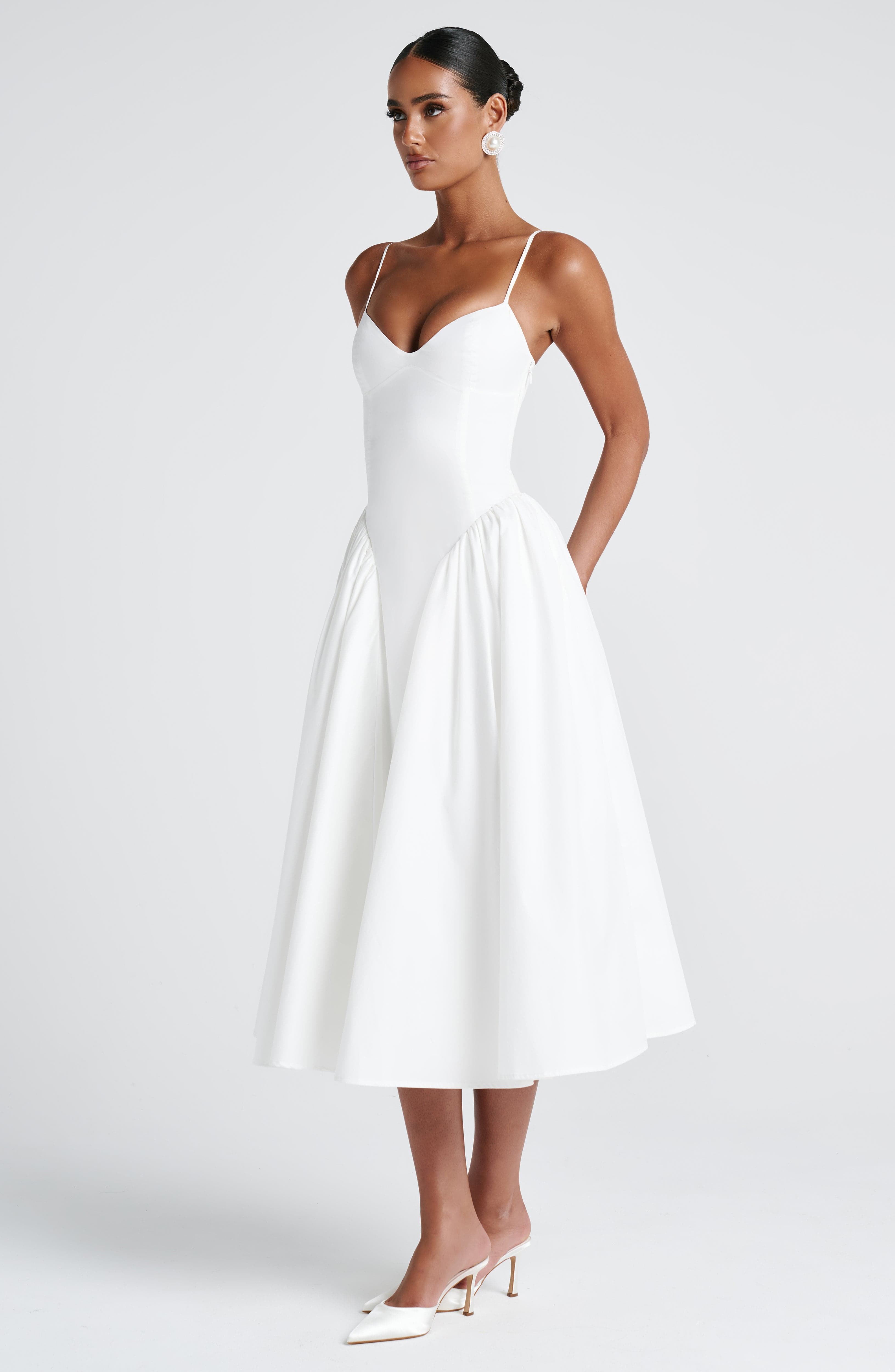 Ivory Emerson Midi Dress