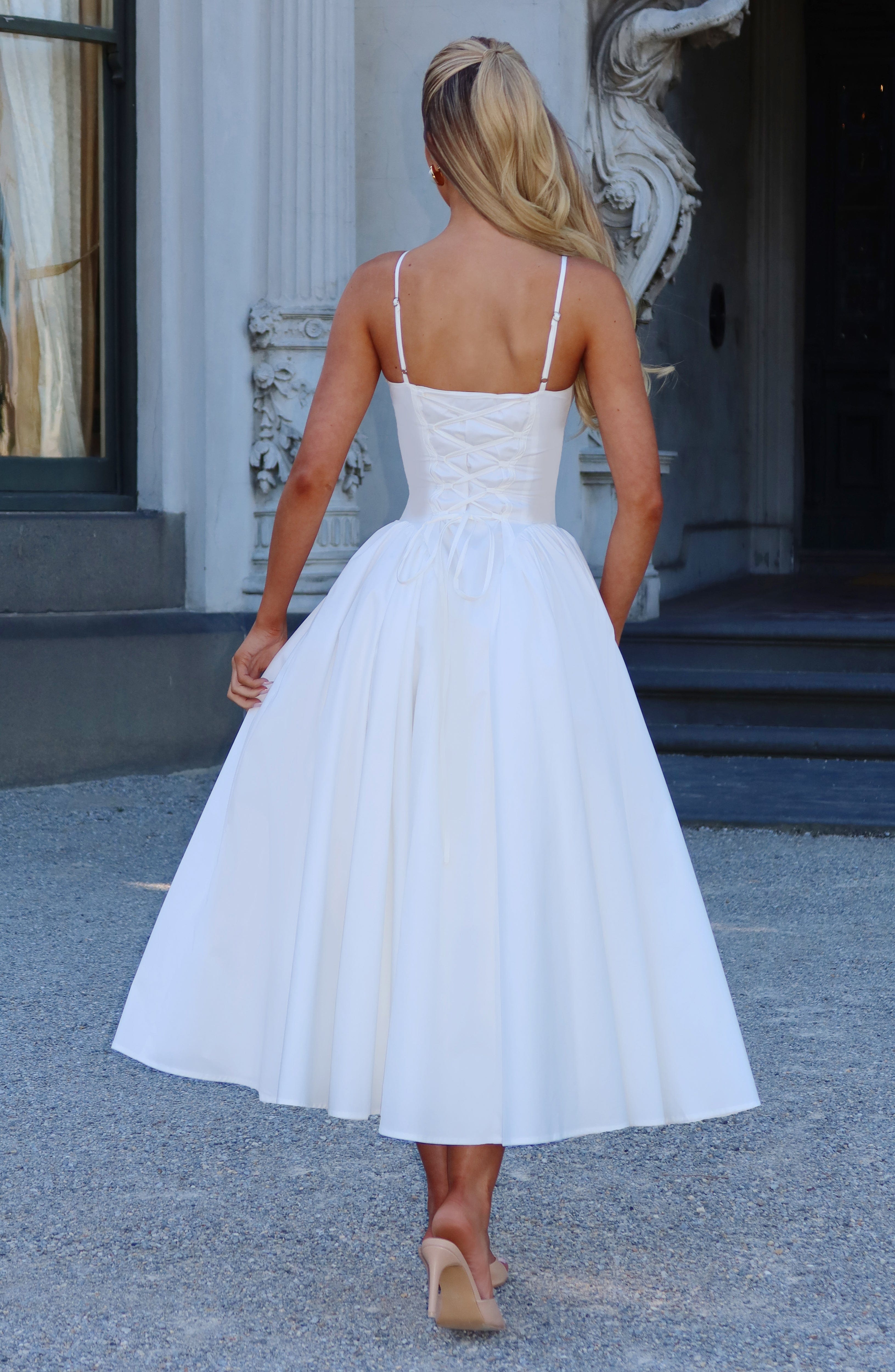 Ivory Emerson Midi Dress