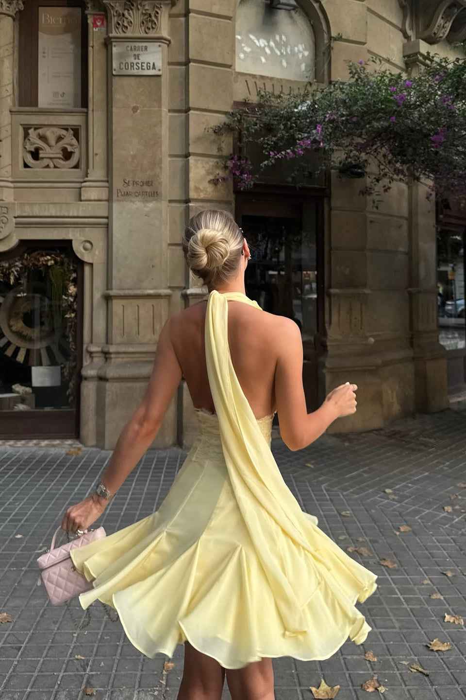 SLEEVELESS BACKLESS MINI HOMECOMING EVENING DRESS