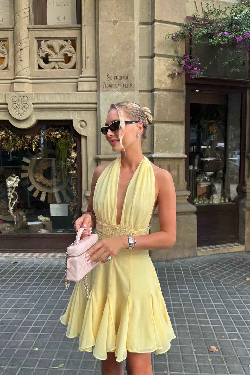 SLEEVELESS BACKLESS MINI HOMECOMING EVENING DRESS
