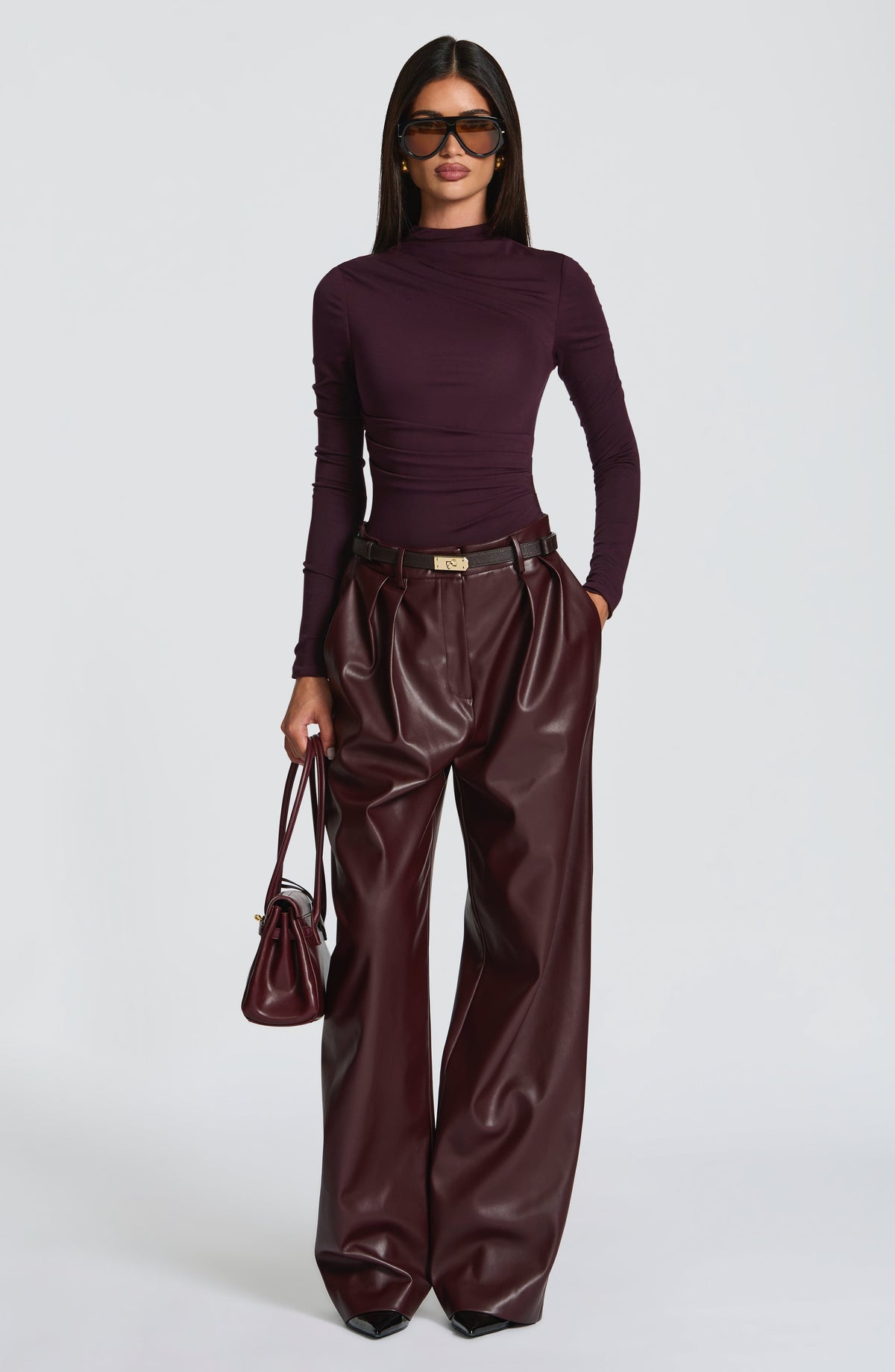 Plum Glenda Trousers