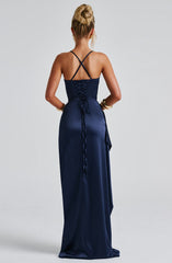 Helen Navy Maxi Dress