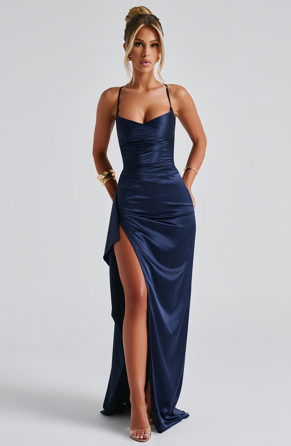 Helen Navy Maxi Dress