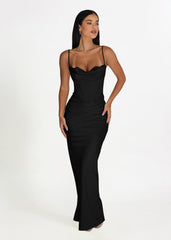 Charmaine Corset Gown in Black